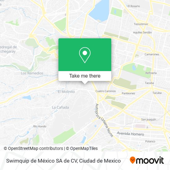 Mapa de Swimquip de México SA de CV