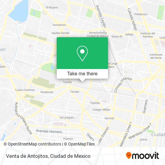 Venta de Antojitos map