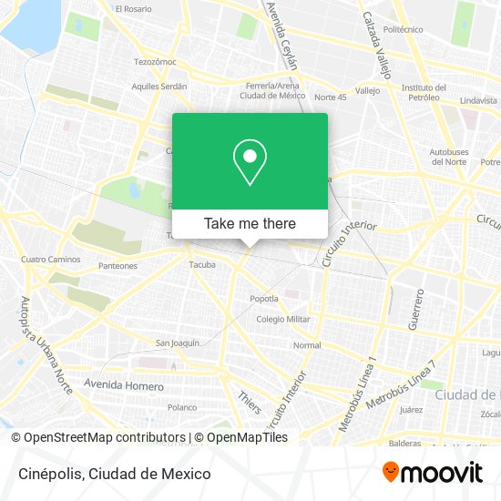 Mapa de Cinépolis