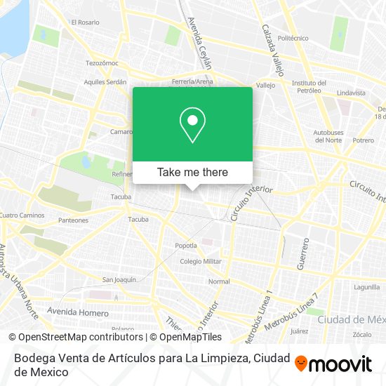 Bodega Venta de Artículos para La Limpieza map