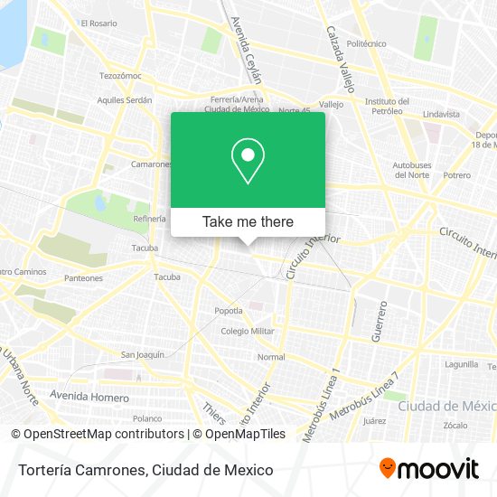 Tortería Camrones map