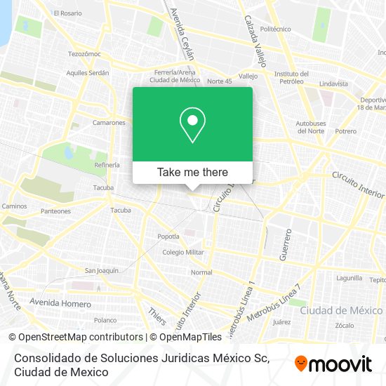 Consolidado de Soluciones Juridicas México Sc map