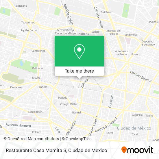 Restaurante Casa Mamita S map