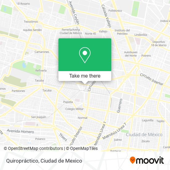 Quiropráctico map