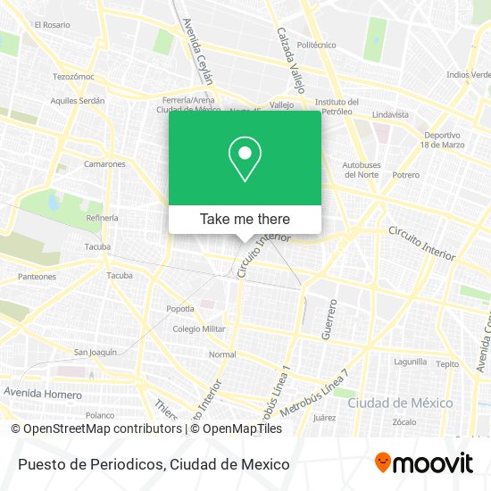 Puesto de Periodicos map