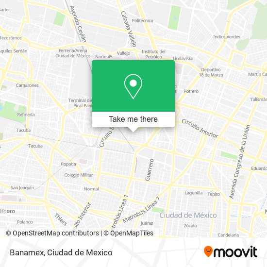 Banamex map