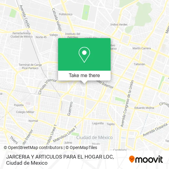 JARCERIA Y ARTICULOS PARA EL HOGAR LOC map