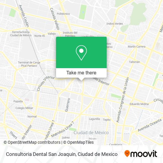 Mapa de Consultoria Dental San Joaquín