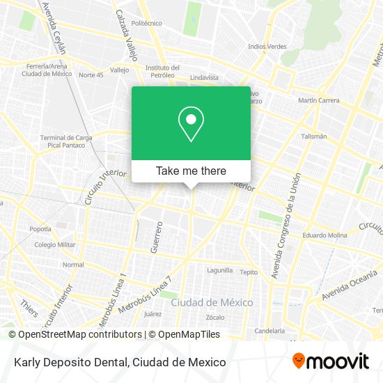 Mapa de Karly Deposito Dental
