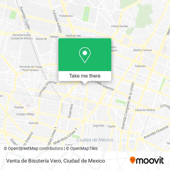 Venta de Bisutería Vero map