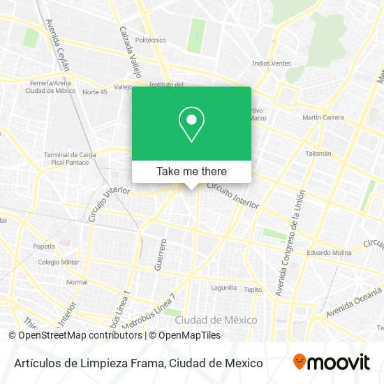 Artículos de Limpieza Frama map