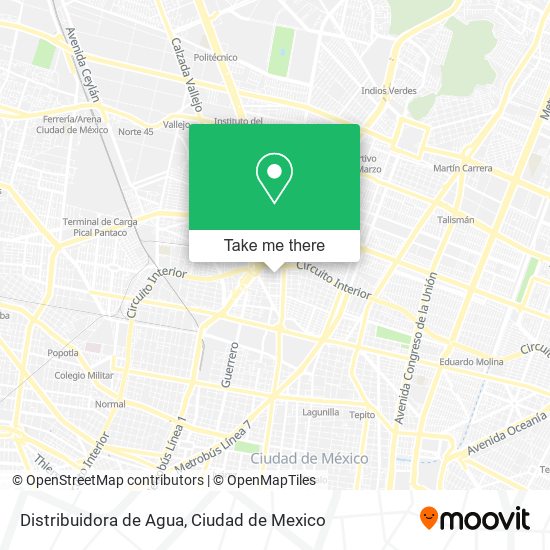 Distribuidora de Agua map