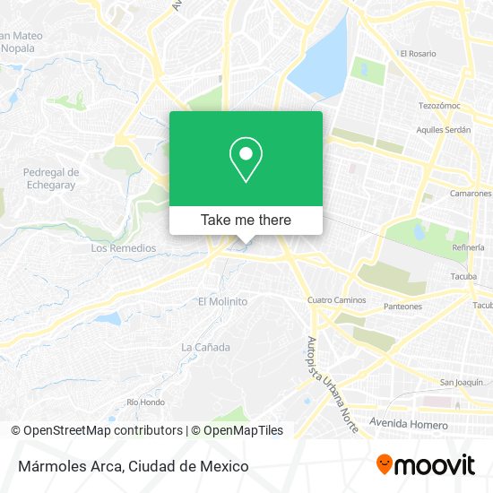 Mármoles Arca map
