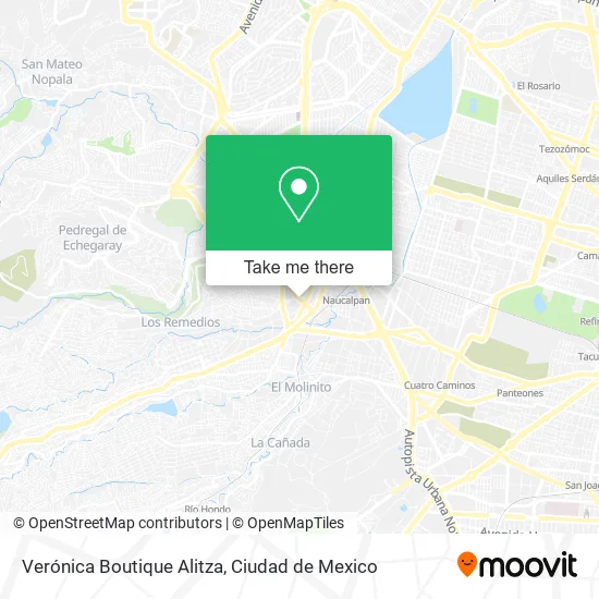 Verónica Boutique Alitza map