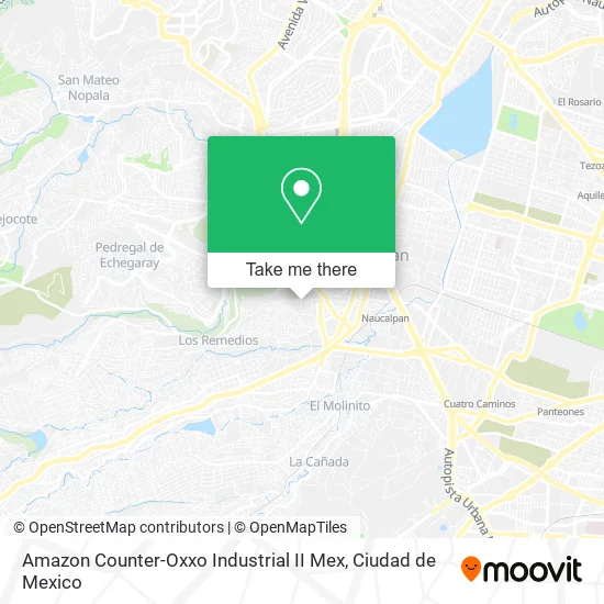 Amazon Counter-Oxxo Industrial II Mex map