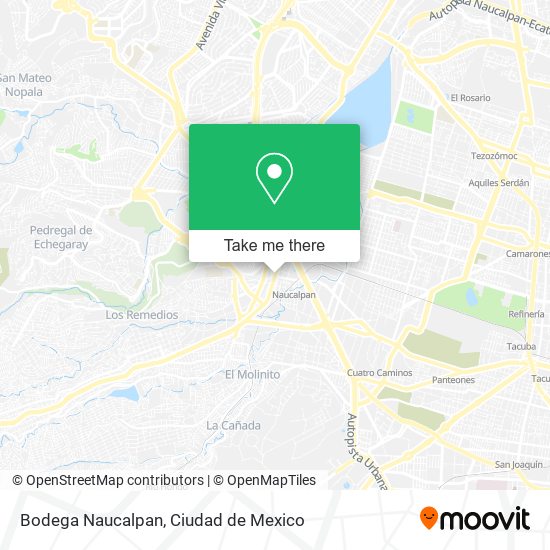 Bodega Naucalpan map