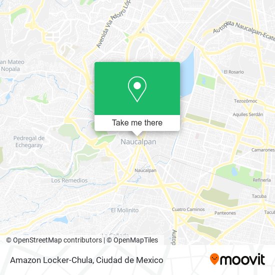 Mapa de Amazon Locker-Chula
