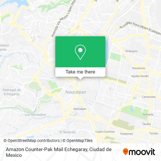 Amazon Counter-Pak Mail Echegaray map