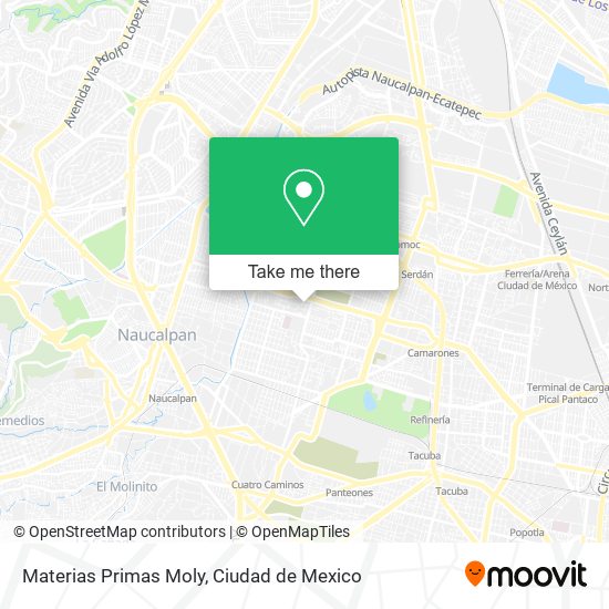 Materias Primas Moly map