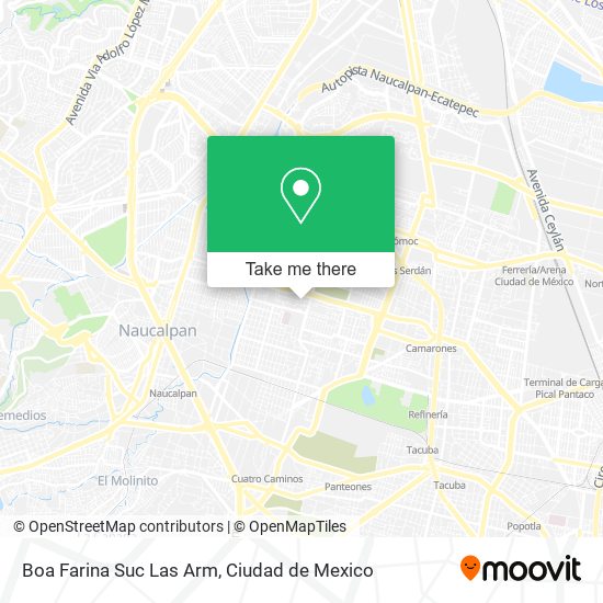 Boa Farina Suc Las Arm map