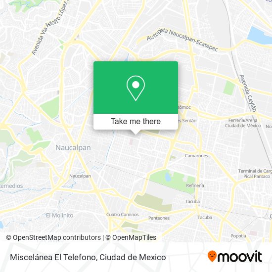 Miscelánea El Telefono map