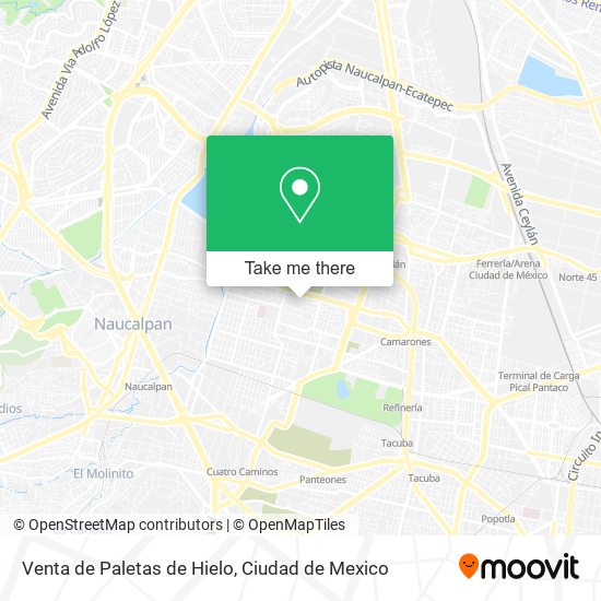 Mapa de Venta de Paletas de Hielo