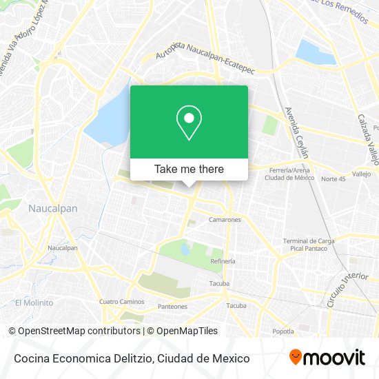 Cocina Economica Delitzio map