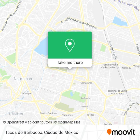 Mapa de Tacos de Barbacoa