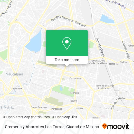 Mapa de Cremeria y Abarrotes Las Torres