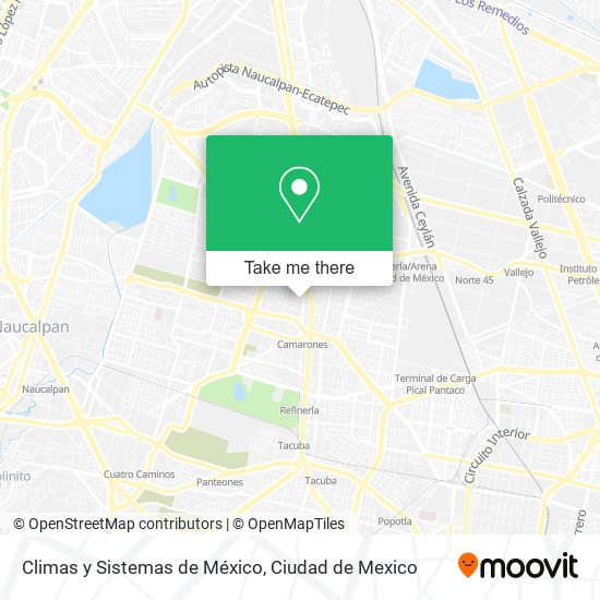 Climas y Sistemas de México map