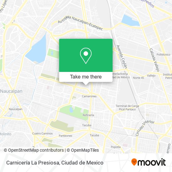 Mapa de Carnicería La Presiosa