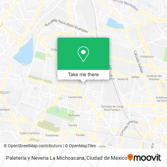 Paletería y Neveria La Michoacana map