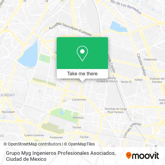 Mapa de Grupo Myg Ingenieros Profesionales Asociados