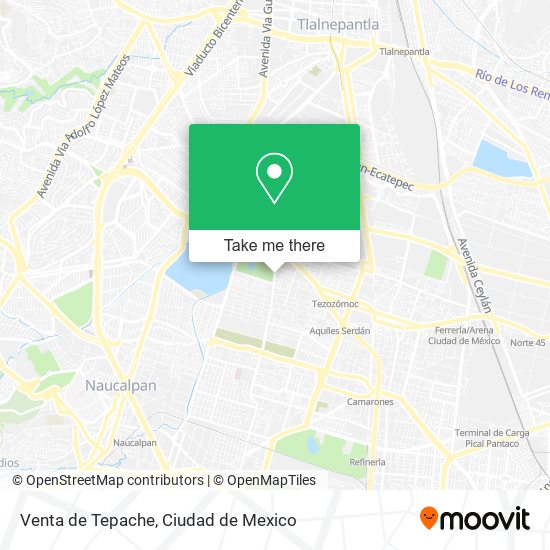 Venta de Tepache map