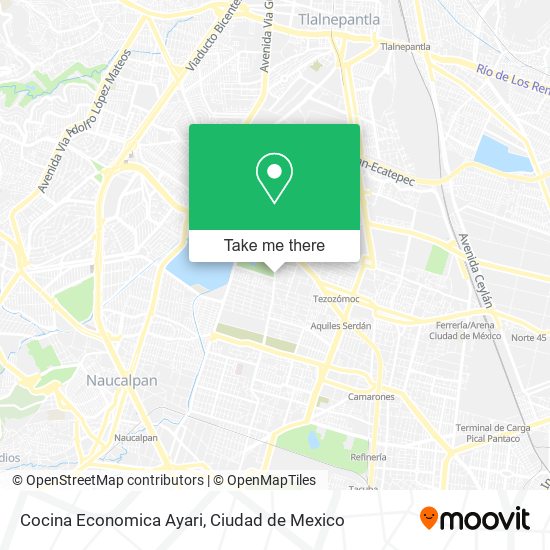 Mapa de Cocina Economica Ayari