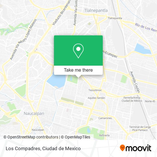 Los Compadres map
