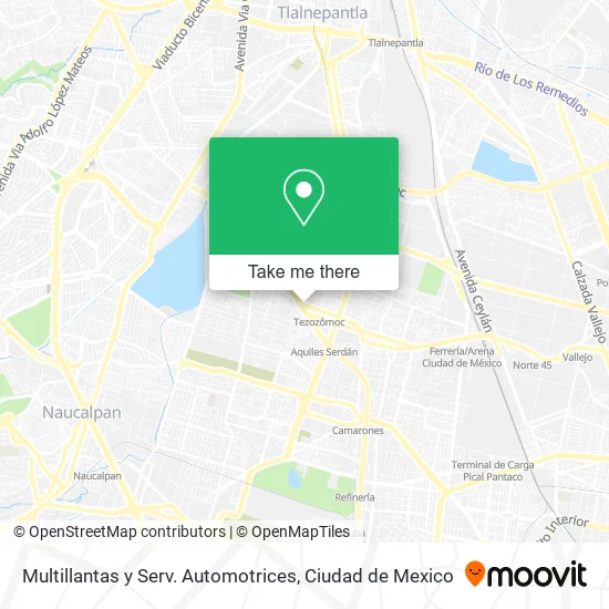 Multillantas y Serv. Automotrices map