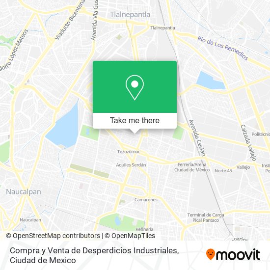 Compra y Venta de Desperdicios Industriales map