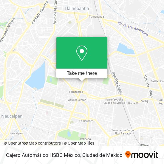 Cajero Automático HSBC México map