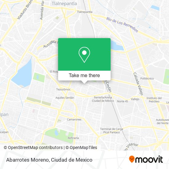 Mapa de Abarrotes Moreno