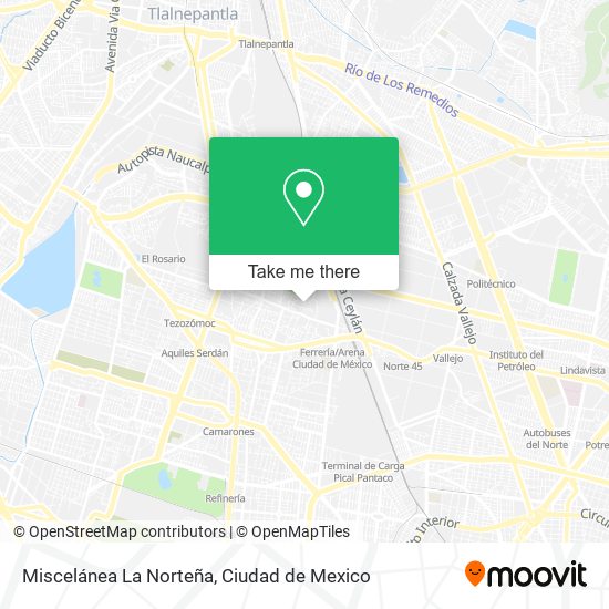 Mapa de Miscelánea La Norteña