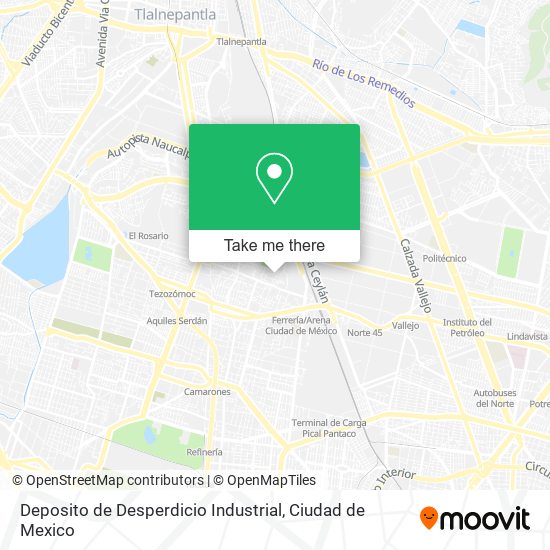 Deposito de Desperdicio Industrial map
