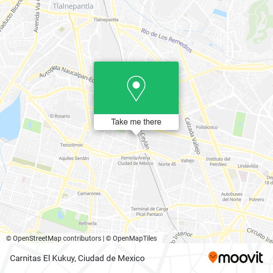 Carnitas El Kukuy map