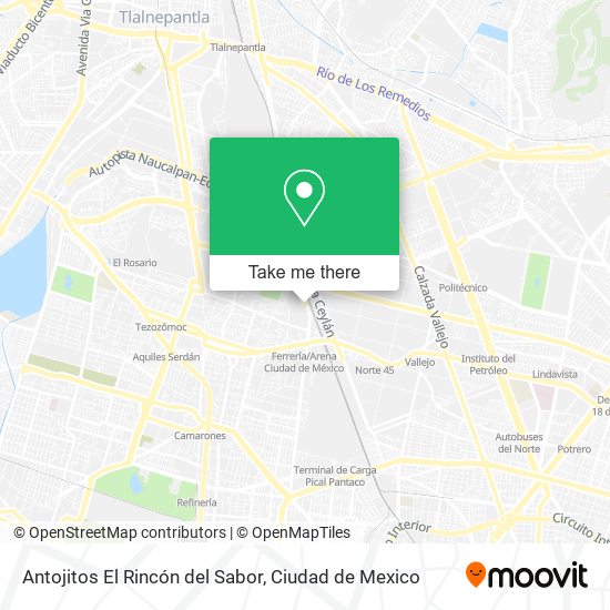 Antojitos El Rincón del Sabor map