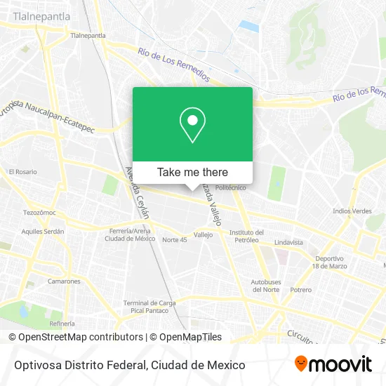 Optivosa Distrito Federal map