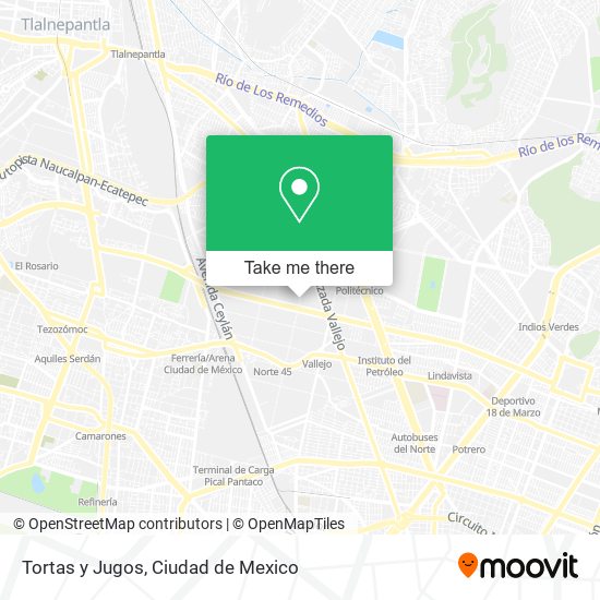 Mapa de Tortas y Jugos
