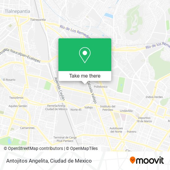 Antojitos Angelita map