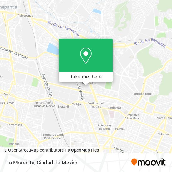 La Morenita map