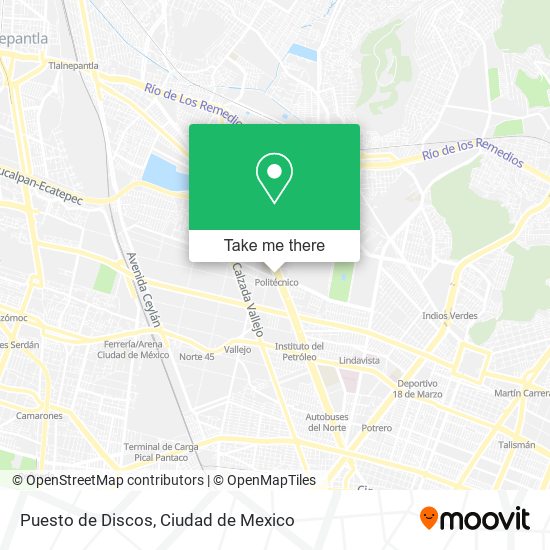 Puesto de Discos map