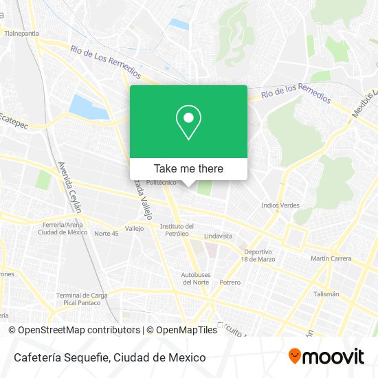 Cafetería Sequefie map